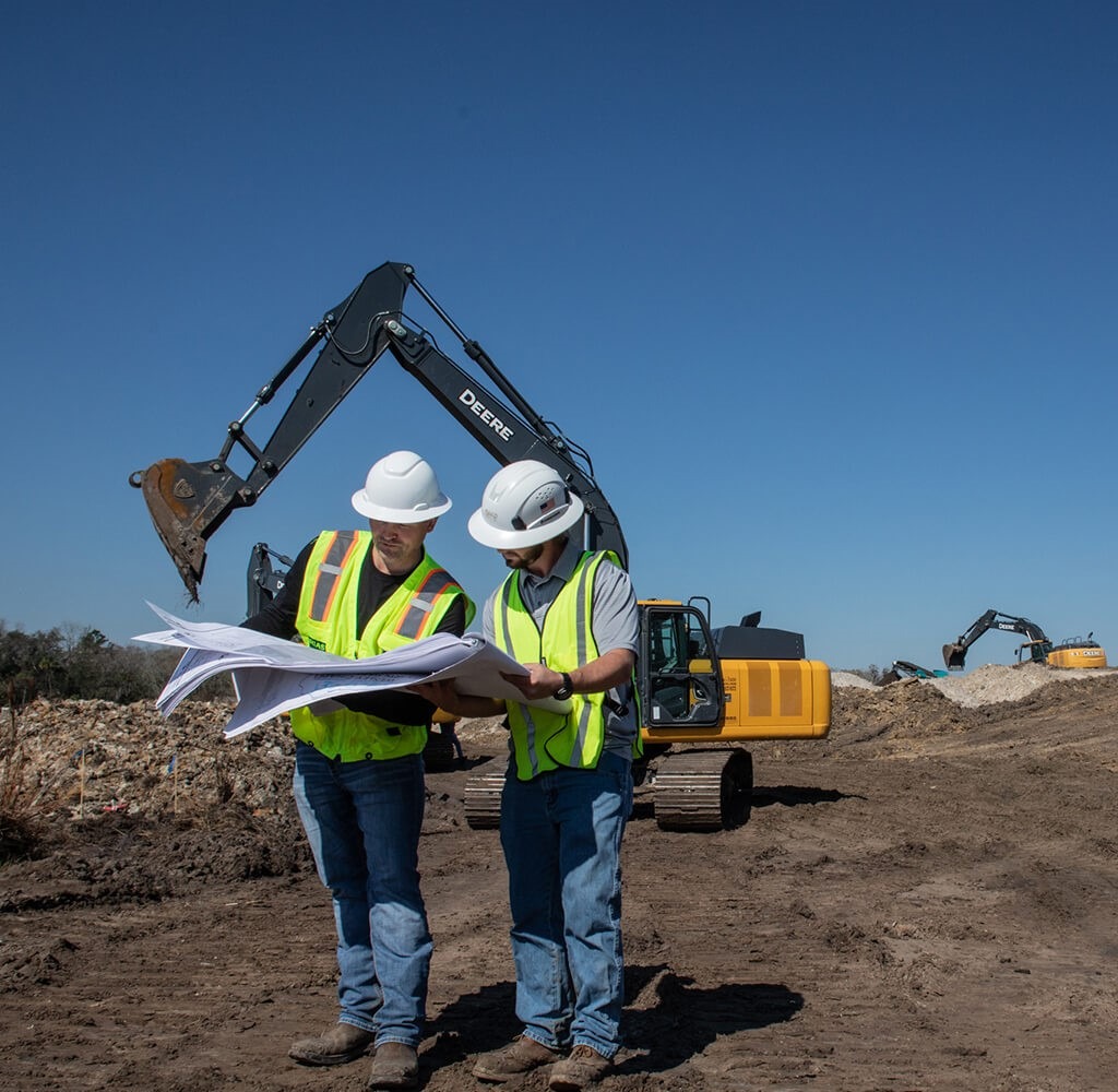 Bob and Riley on the jobsite